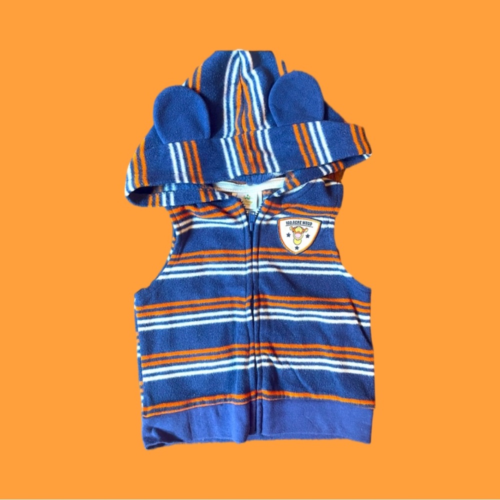 Authentic Vintage Disney Tigger Baby Hooded Vest